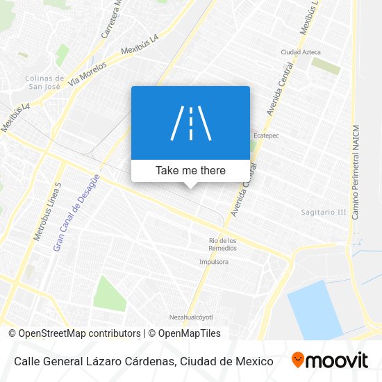 Calle General Lázaro Cárdenas map