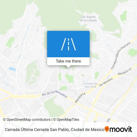 Cerrada Última Cerrada San Pablo map