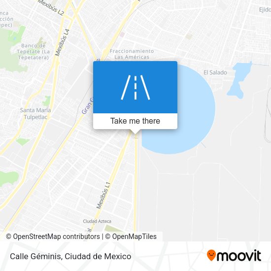 Calle Géminis map