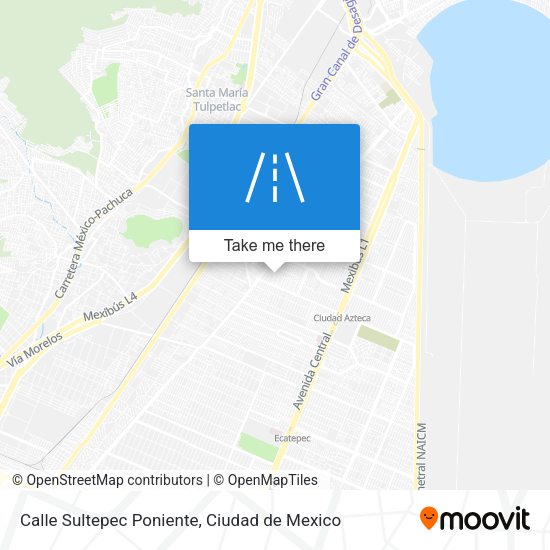 Calle Sultepec Poniente map
