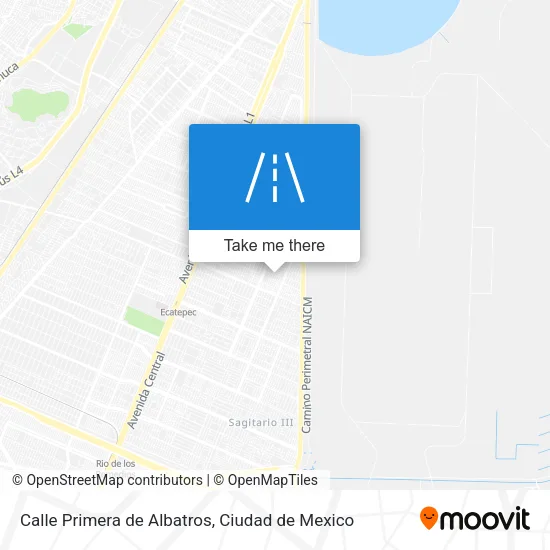 Mapa de Calle Primera de Albatros