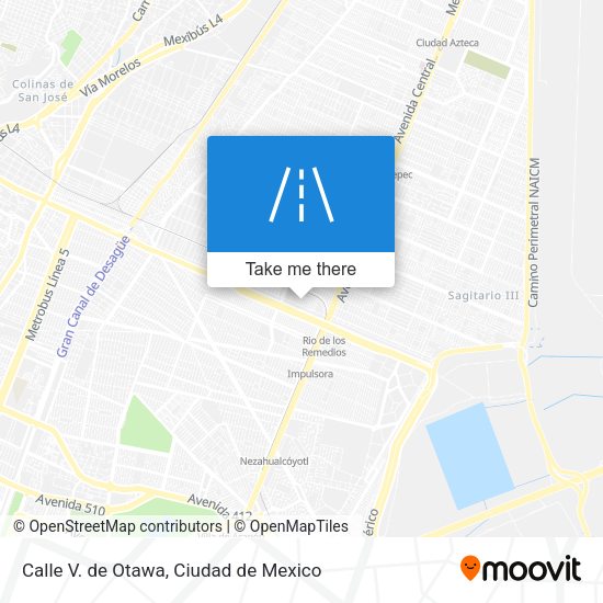 Mapa de Calle V. de Otawa