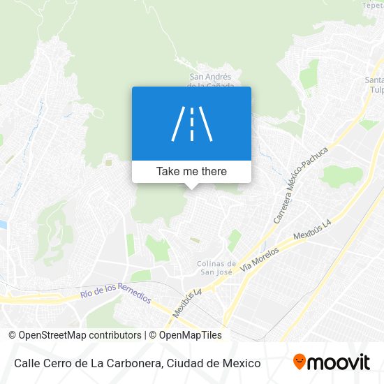 Mapa de Calle Cerro de La Carbonera