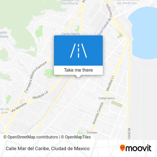 Mapa de Calle Mar del Caribe