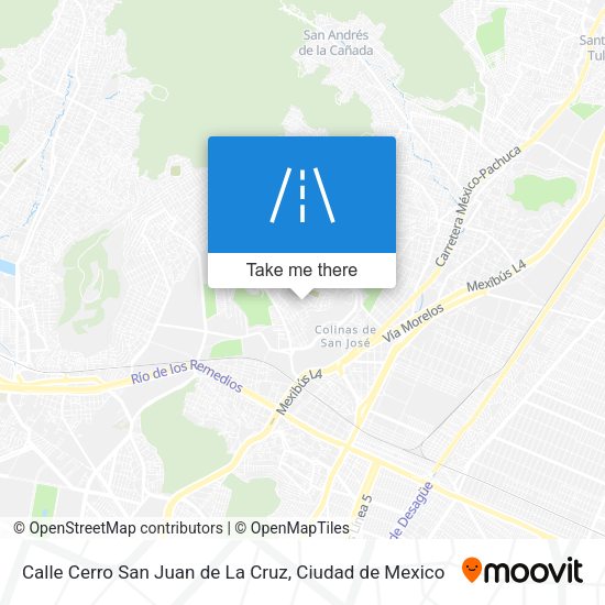 Mapa de Calle Cerro San Juan de La Cruz