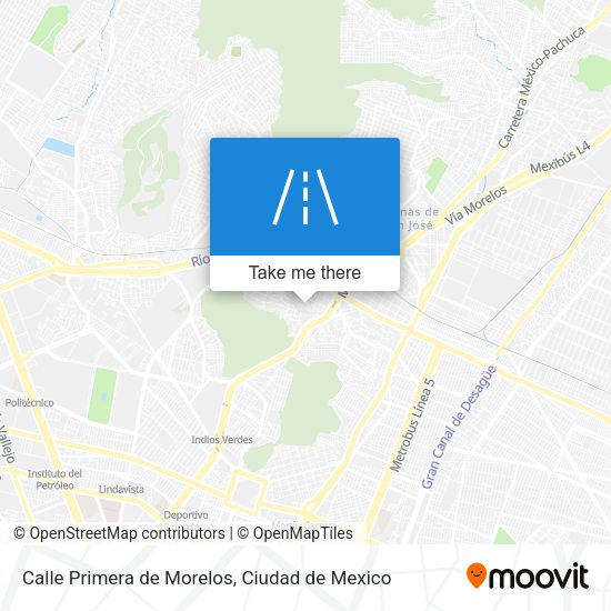 Calle Primera de Morelos map