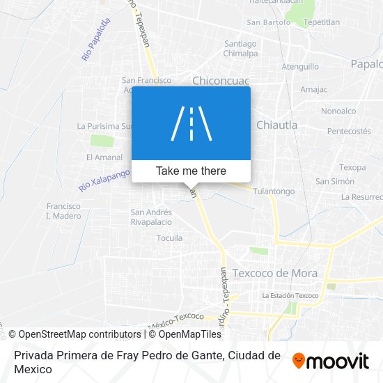 Privada Primera de Fray Pedro de Gante map