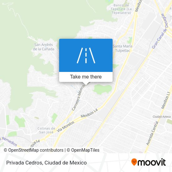 Mapa de Privada Cedros