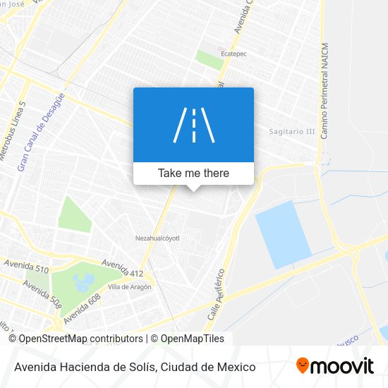 Mapa de Avenida Hacienda de Solís