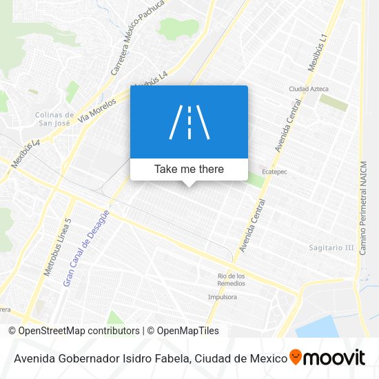 Avenida Gobernador Isidro Fabela map
