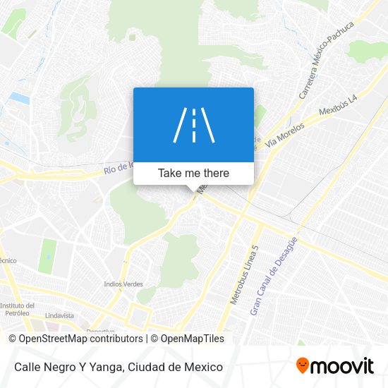 Mapa de Calle Negro Y Yanga