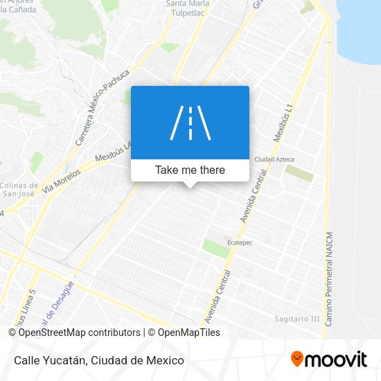 Calle Yucatán map