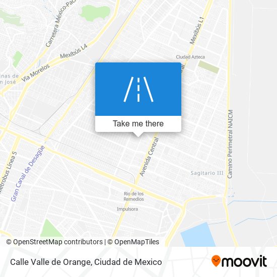 Calle Valle de Orange map