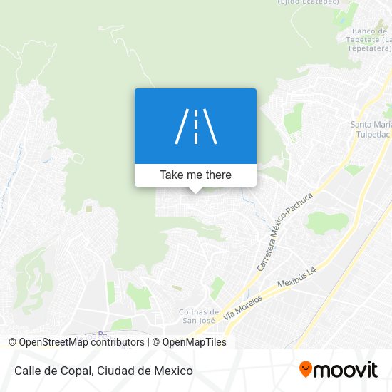 Calle de Copal map