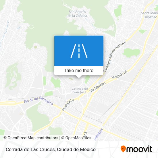 Cerrada de Las Cruces map