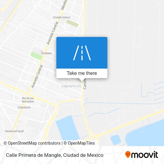 Mapa de Calle Primera de Mangle