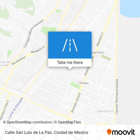 Calle San Luis de La Paz map