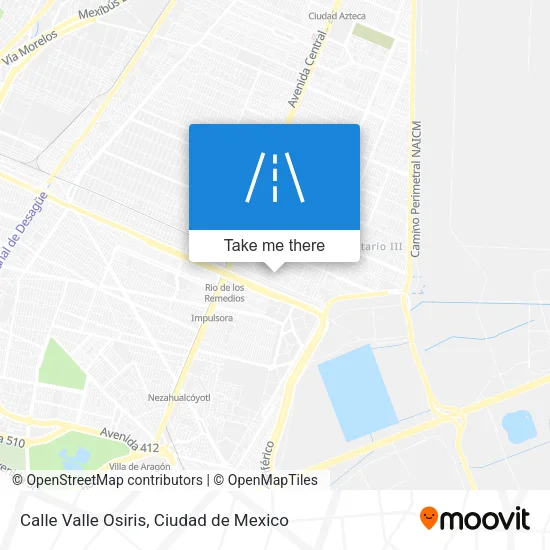 Mapa de Calle Valle Osiris