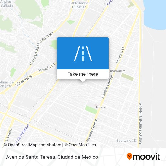 Avenida Santa Teresa map
