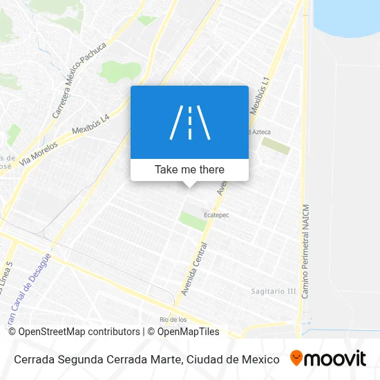 Cerrada Segunda Cerrada Marte map