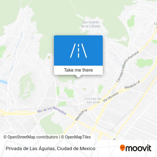 Privada de Las Águilas map