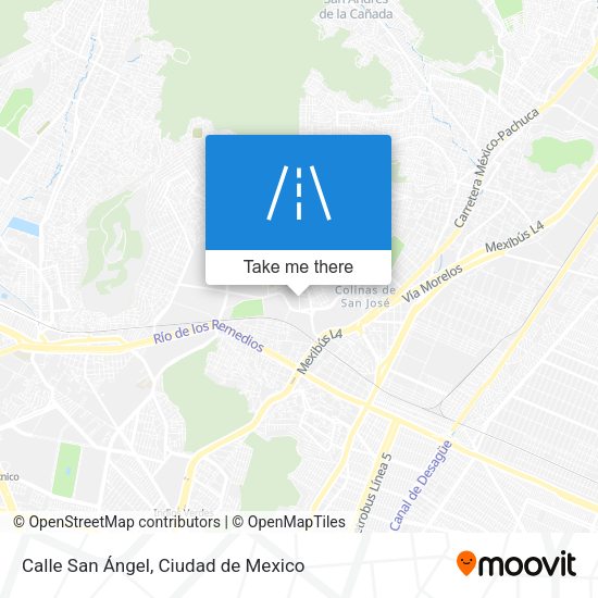 Calle San Ángel map