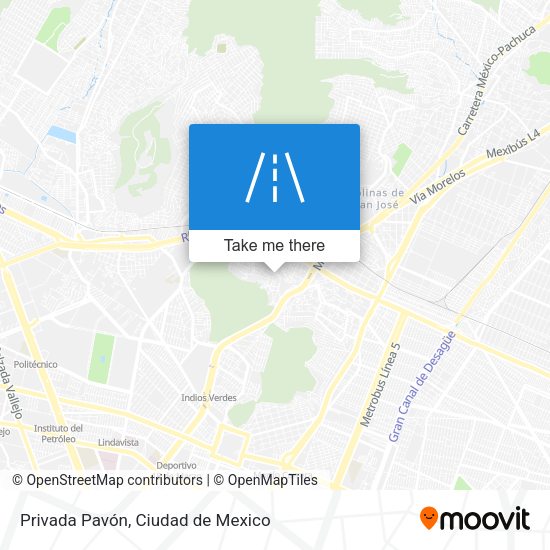 Privada Pavón map