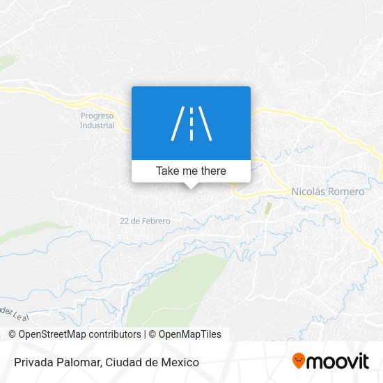 Privada Palomar map
