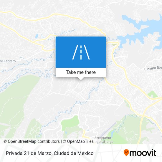 Privada 21 de Marzo map