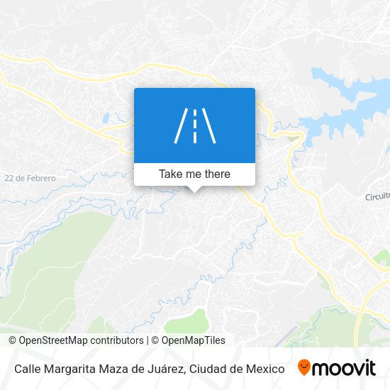 Mapa de Calle Margarita Maza de Juárez