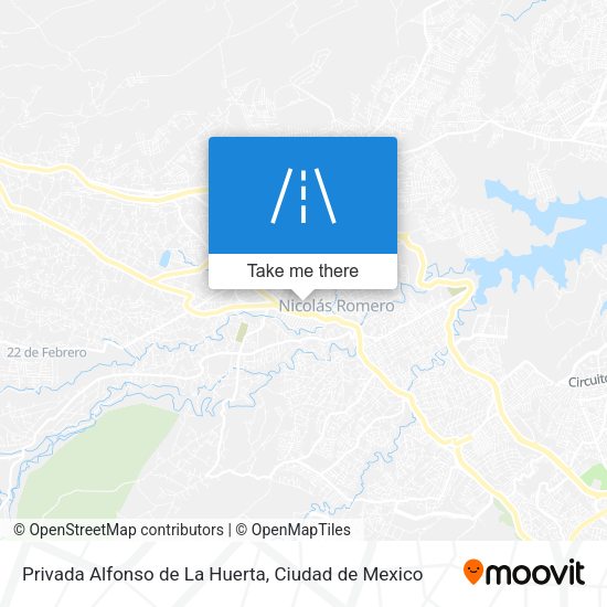 Mapa de Privada Alfonso de La Huerta
