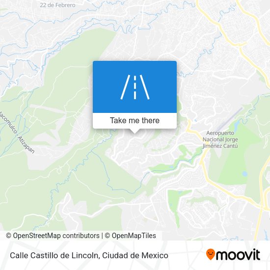 Mapa de Calle Castillo de Lincoln