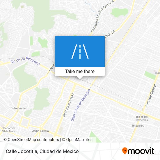 Mapa de Calle Jocotitla