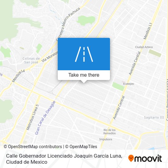 Mapa de Calle Gobernador Licenciado Joaquín García Luna