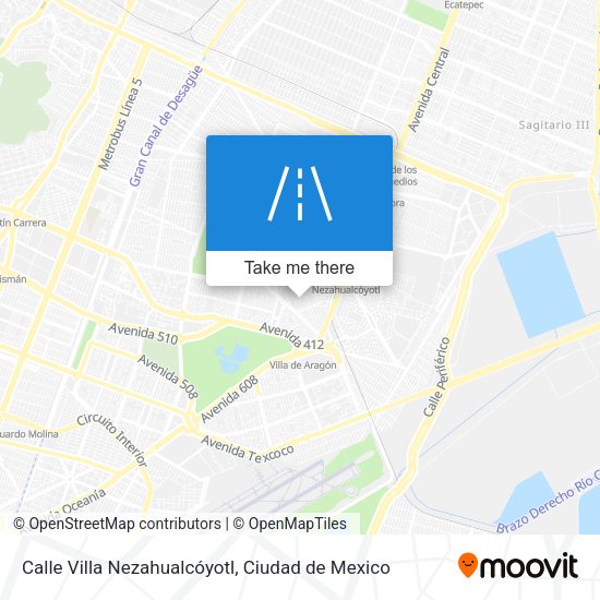 Calle Villa Nezahualcóyotl map