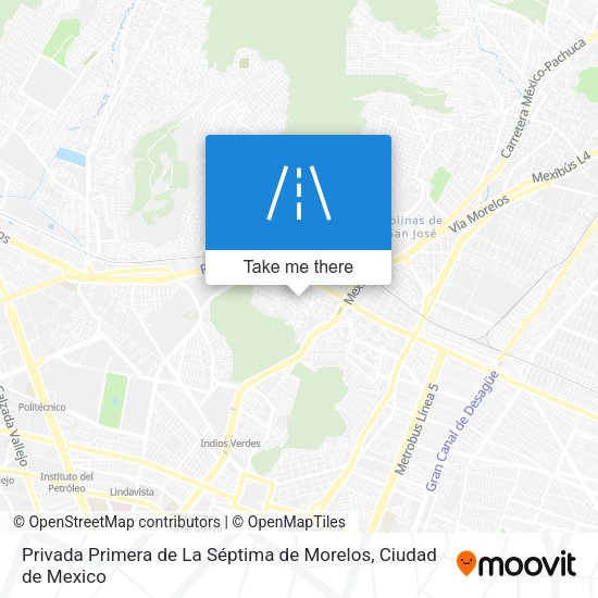 Privada Primera de La Séptima de Morelos map