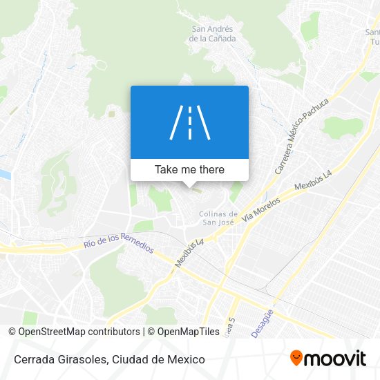 Cerrada Girasoles map