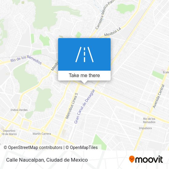 Mapa de Calle Naucalpan