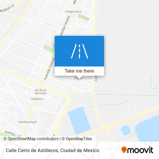 Mapa de Calle Cerro de Astilleros