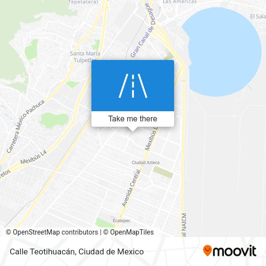 Calle Teotihuacán map