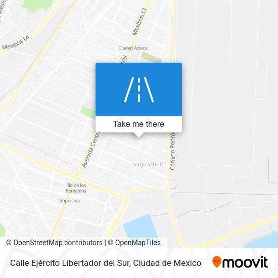 Calle Ejército Libertador del Sur map