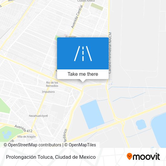 Mapa de Prolongación Toluca
