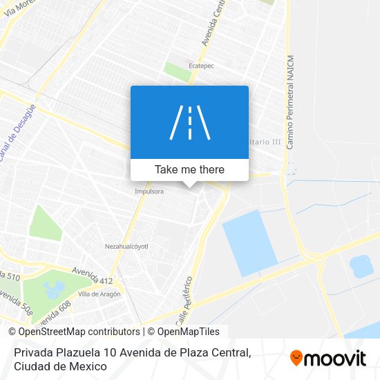 Mapa de Privada Plazuela 10 Avenida de Plaza Central