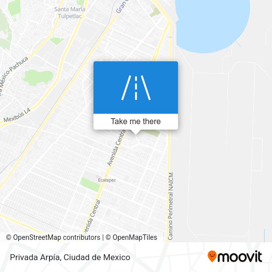 Privada Arpía map