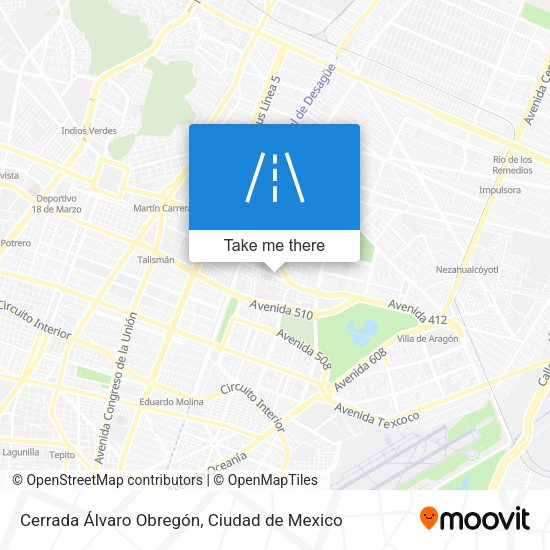 Cerrada Álvaro Obregón map