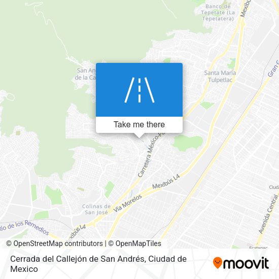 Cerrada del Callejón de San Andrés map