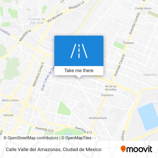 Calle Valle del Amazonas map