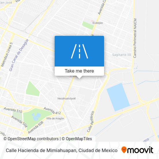 Mapa de Calle Hacienda de Mimiahuapan