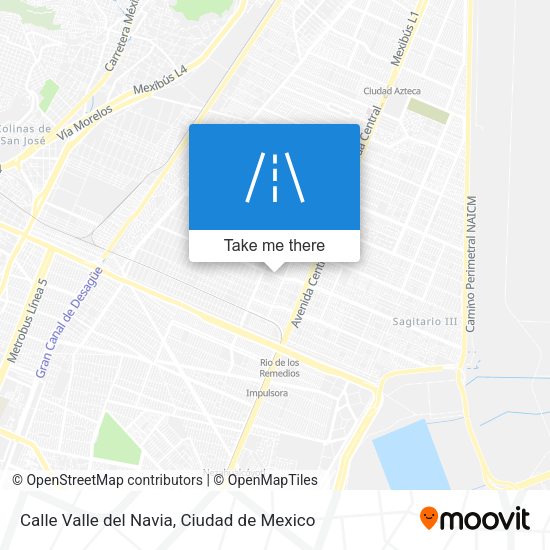 Mapa de Calle Valle del Navia