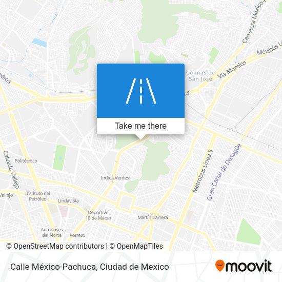 Calle México-Pachuca map